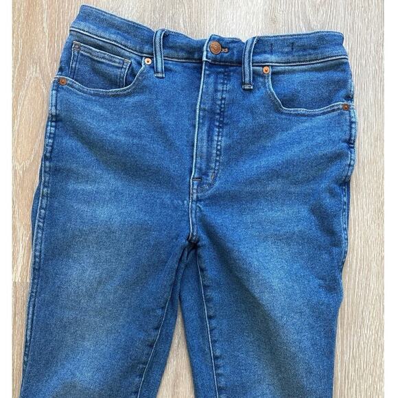 Madewell 10" High-Rise Skinny Jeans In Eardly Wash Size 29 Tall - Picture 4 of 9